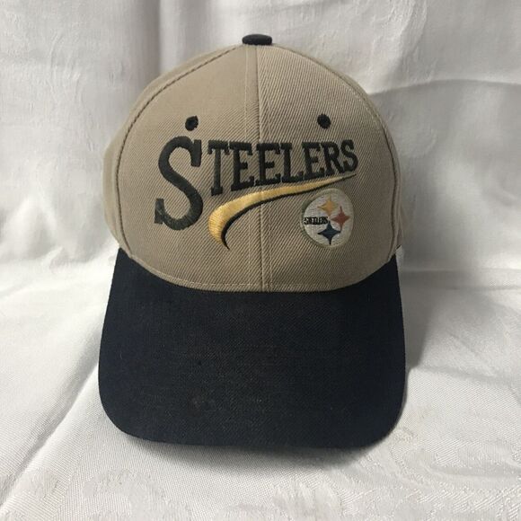 Sams Cap Steelers One Size Hat Adjustable Baseball Wool Blend Vintage Embroidery - Picture 2 of 8